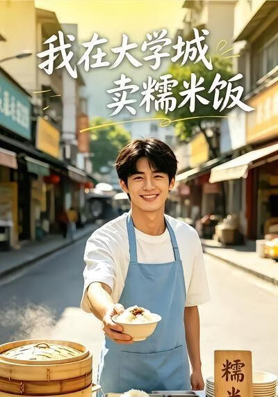 我在大学城卖糯米饭