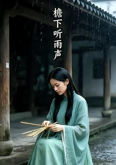 檐下听雨声