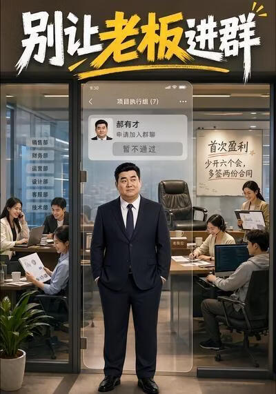 别让老板进群