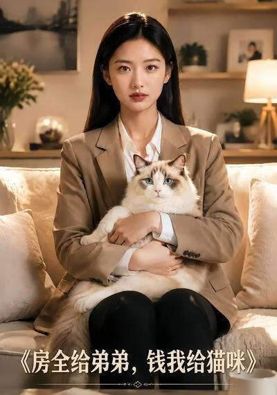 房全给弟弟，钱我给猫咪