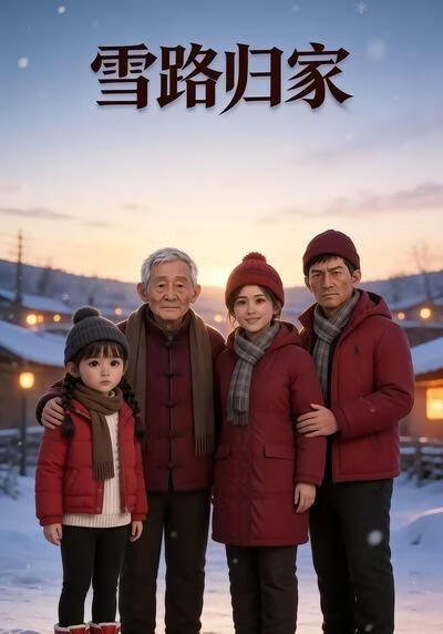 雪路归家