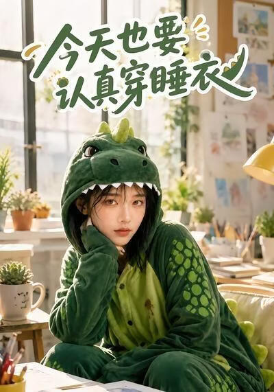 今天也要认真穿睡衣